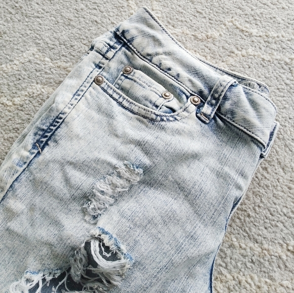 Papaya skinny acid washed mid rise jeans - Picture 2 of 6